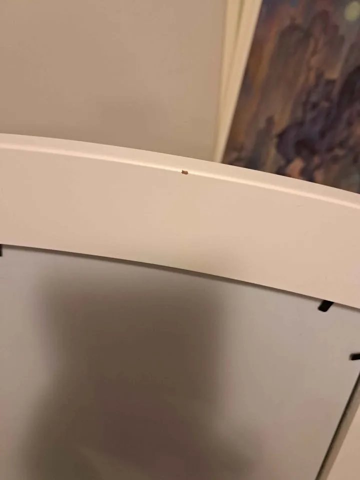 MOVING - White Ikea Tyssedal Dressing Table Mirror image indicator(5)