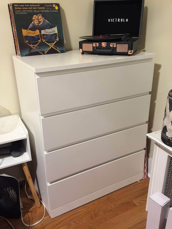 White IKEA 4 drawer dresser - photo 3