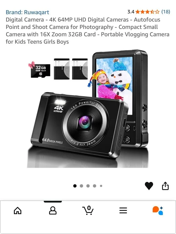 Digital Camera - 4K 64MP image indicator(5)