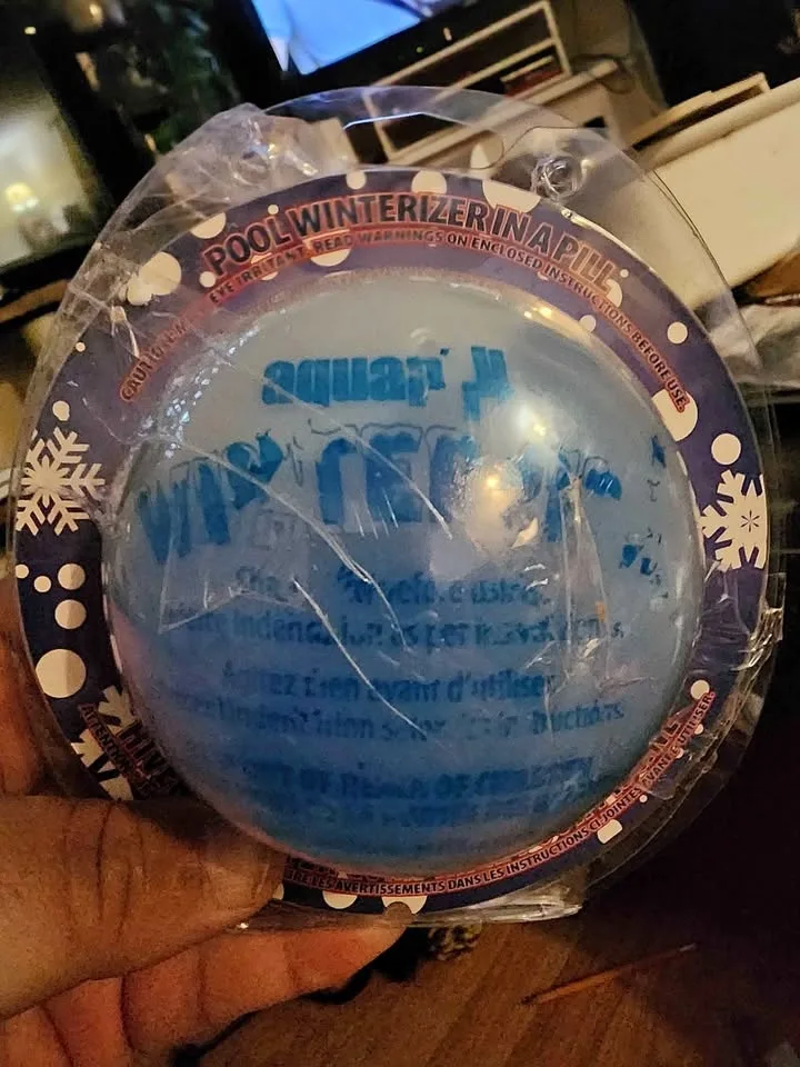 Pool winterizer in a pill