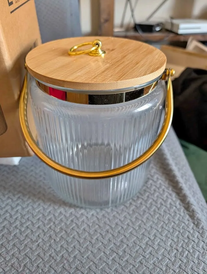 Laraze glass ice bucket