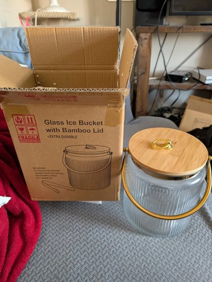 Laraze glass ice bucket image indicator(2)