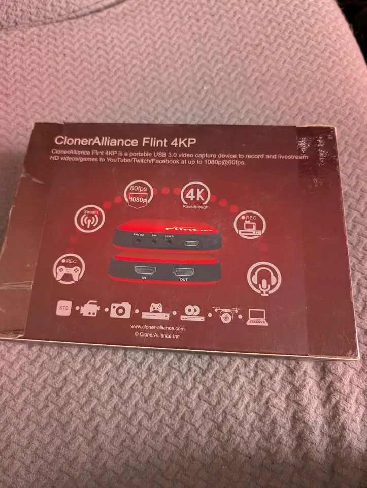 Flint 4kp cloner alliance for game streaming image indicator(5)