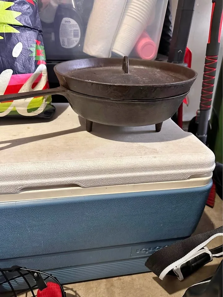 12 inch cast-iron spider skillet with lid