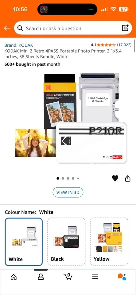 KODAK Mini 2 Retro 4PASS Portable Photo Printer image indicator(4)