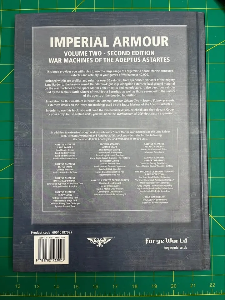 Imperial Armour Vol. 2 - War Machines of Adeptus Astartes image indicator(2)