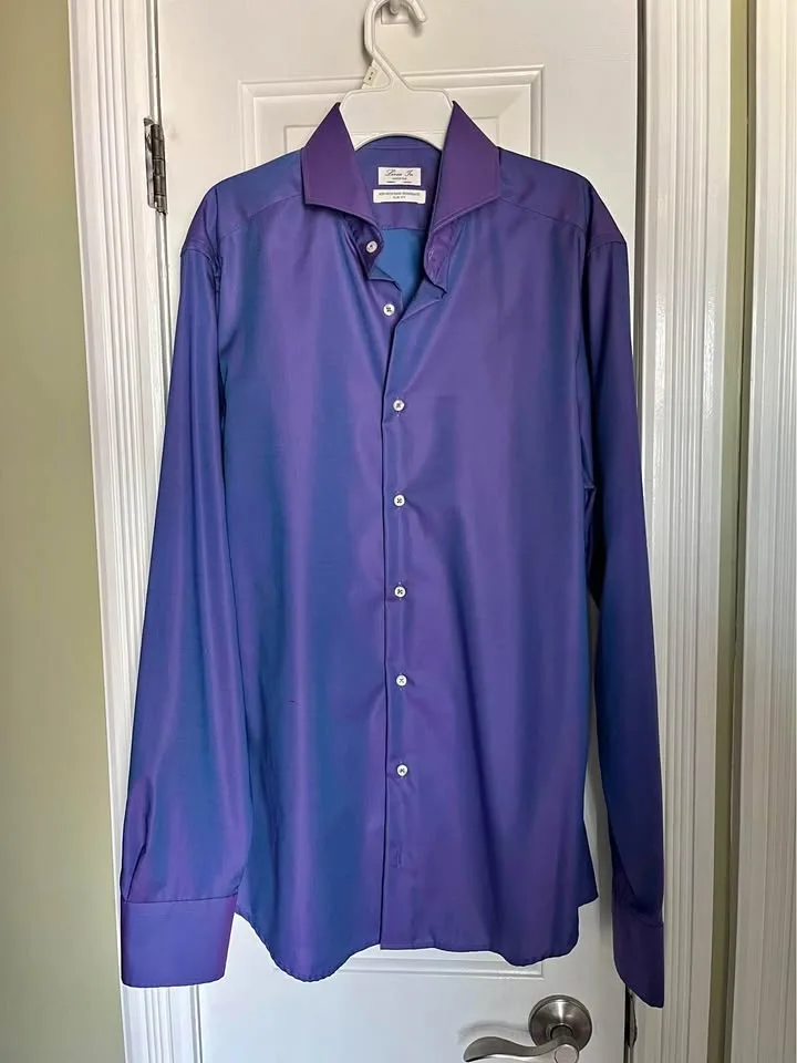 Linea In Italian Chameleon Dress Shirt - L (Slim)