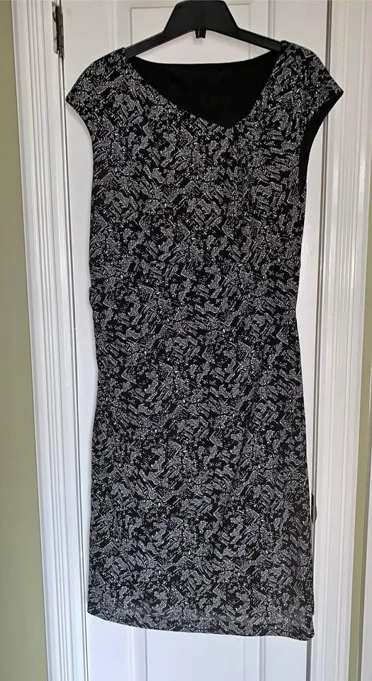 Slightly Used Black and White Dress (M)