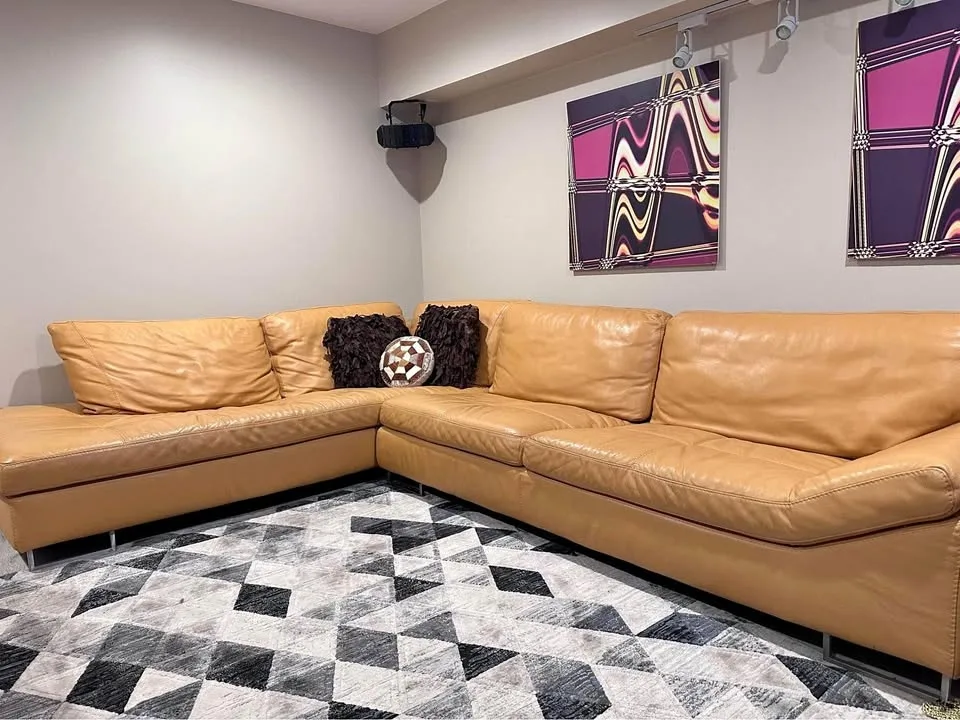 Beautiful large Leather sectional