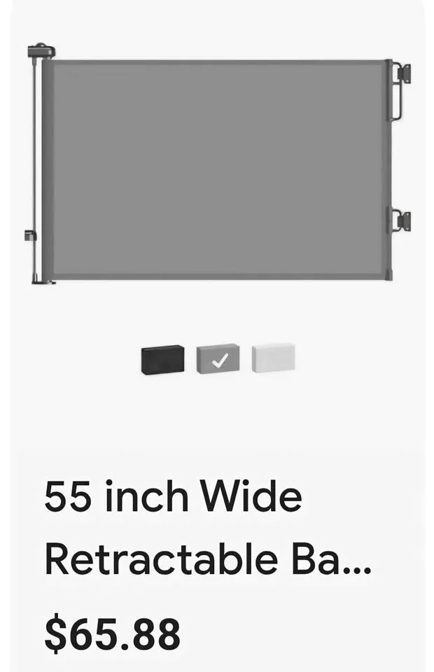 Cumbor Retractable Baby Gate image indicator(2)