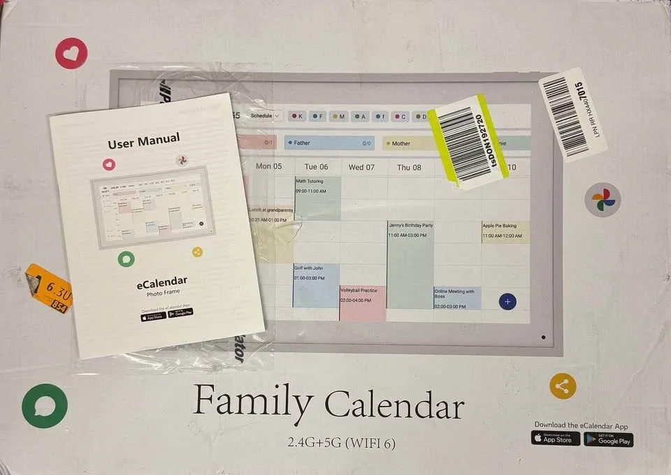 ✨ New BOCT 21.5” Digital Family Calendar & Chore Chart image indicator(5)