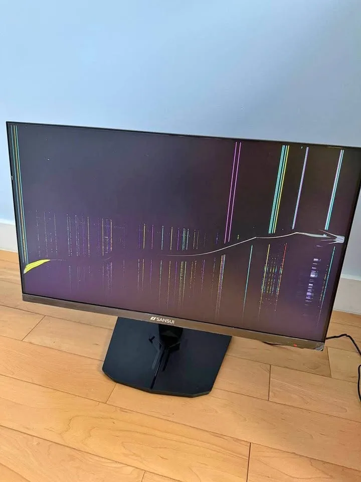 SANSUI 24” Gaming Monitor (Broken Screen) – For Parts