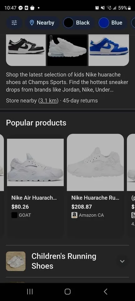 NIKE RUNNING SHOES (Air Huarache) image indicator(7)