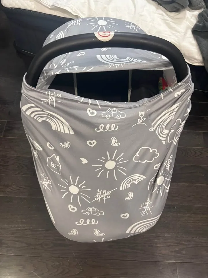 Car seat/breast feeding cover image indicator(2)