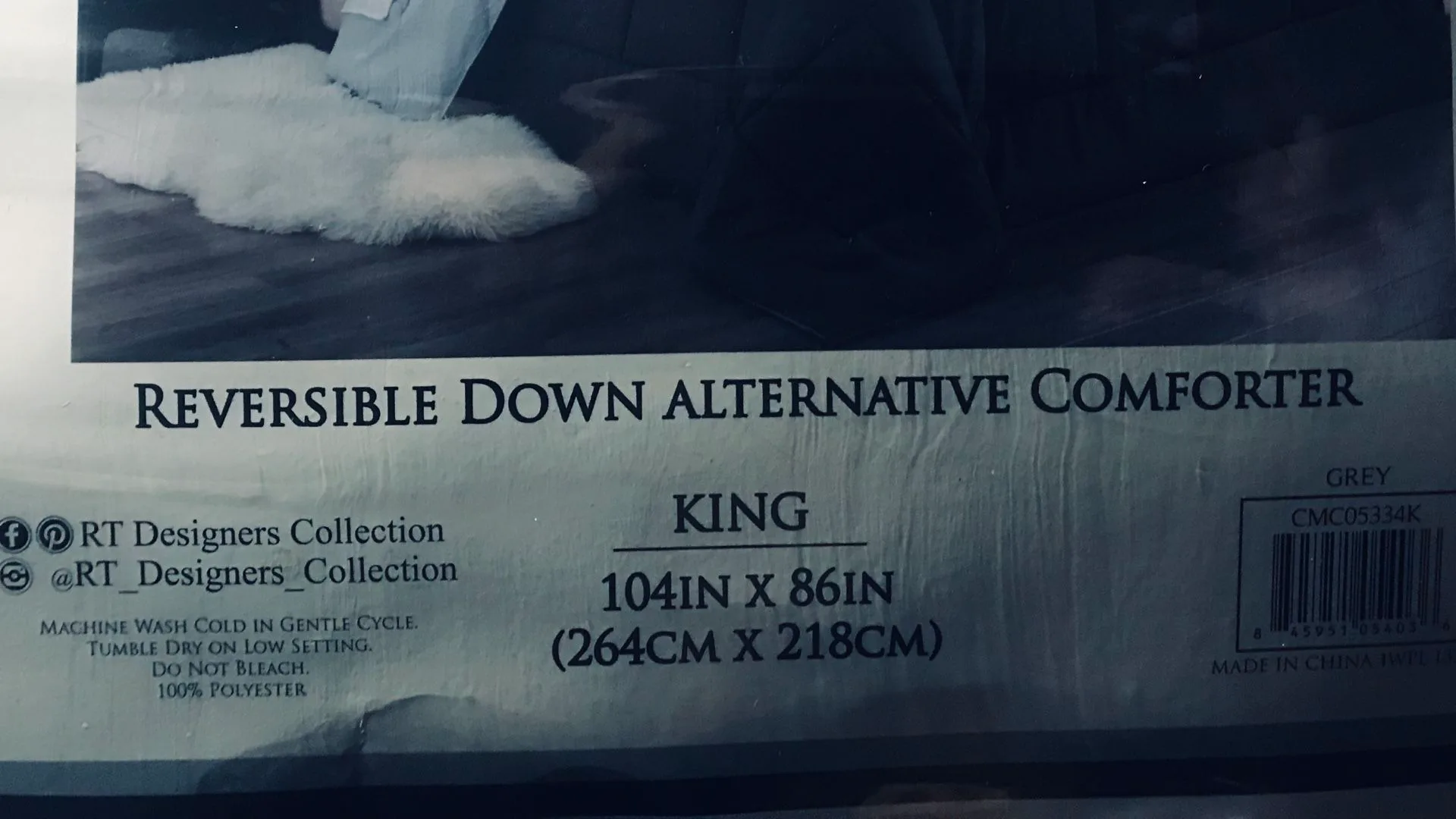 Comforter King Size Gray image indicator(2)