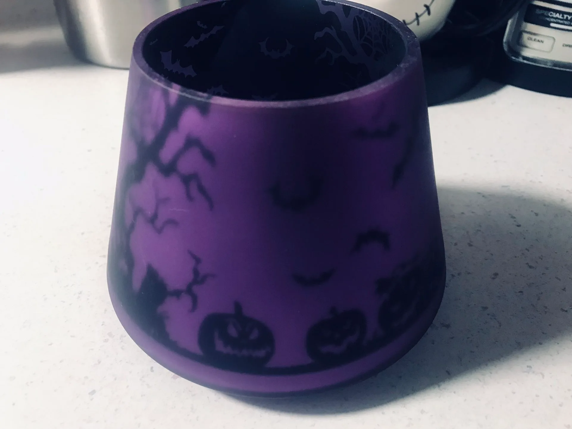 YANKEE CANDLE HALLOWEEN GLASS JAR CANDLE LAMP SHADE TOPPER image indicator(3)