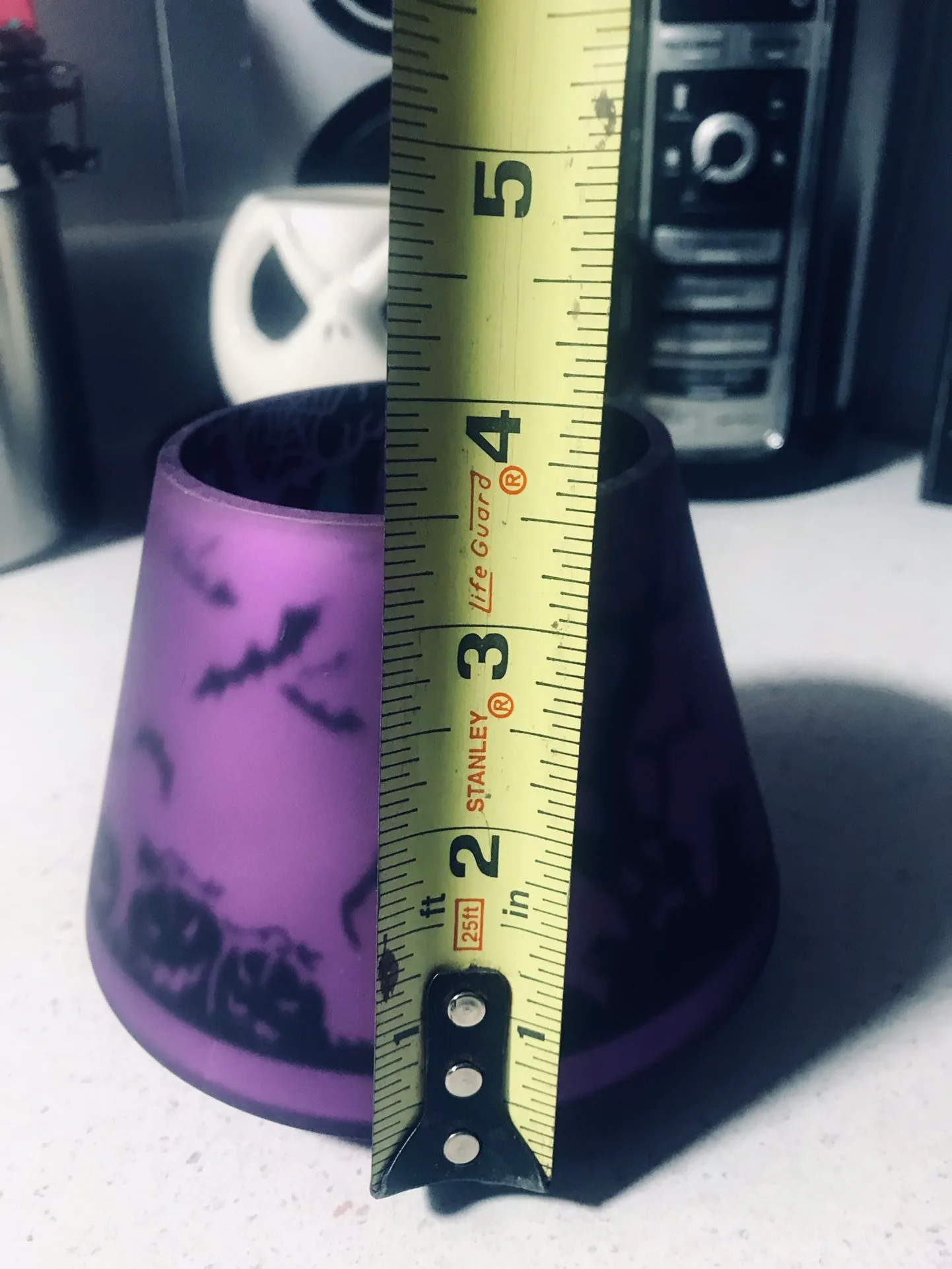 YANKEE CANDLE HALLOWEEN GLASS JAR CANDLE LAMP SHADE TOPPER image indicator(5)