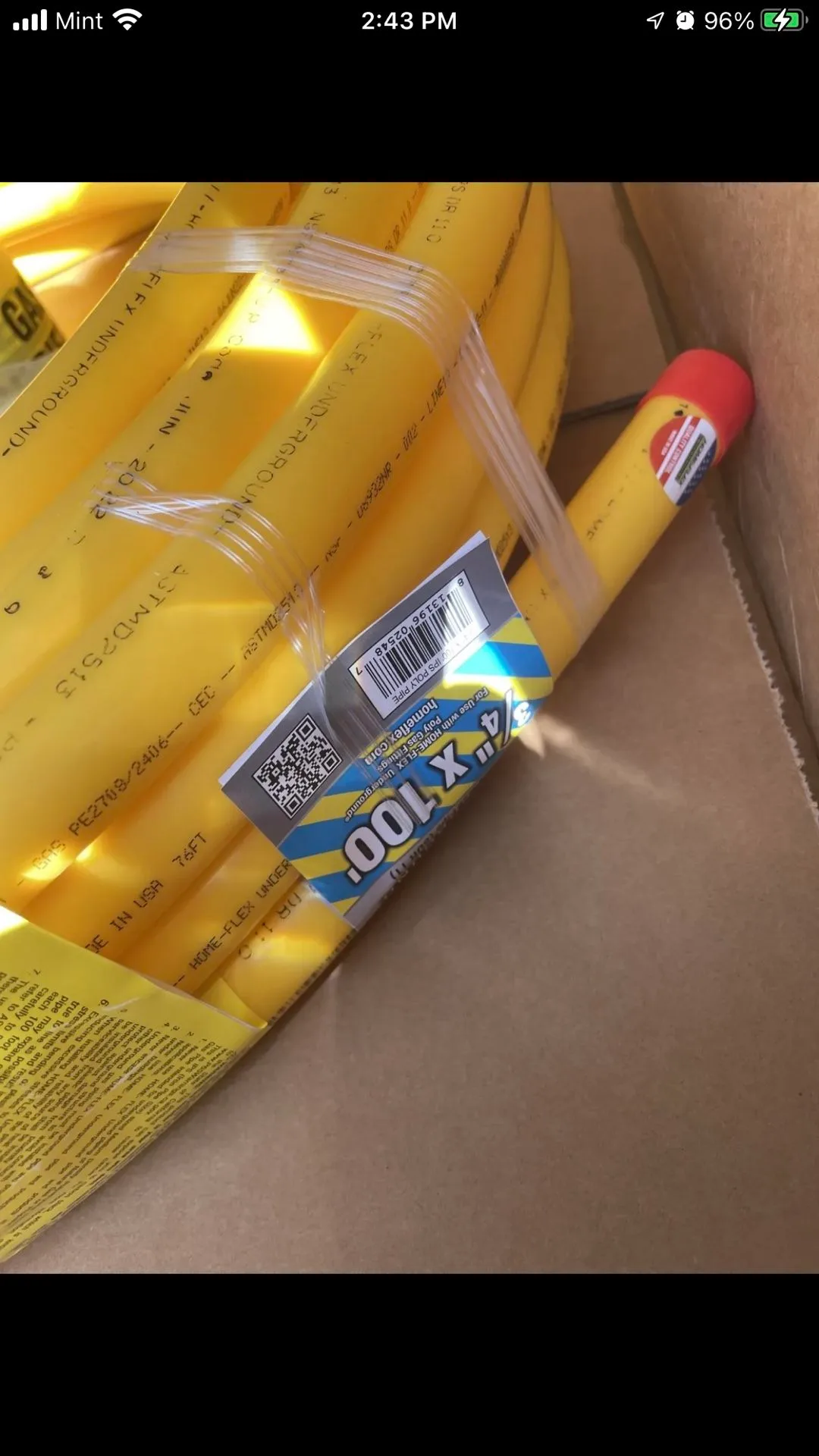 Home-Flex Polyethylene Gas Pipe Kit 3/4” x 100ft image indicator(3)