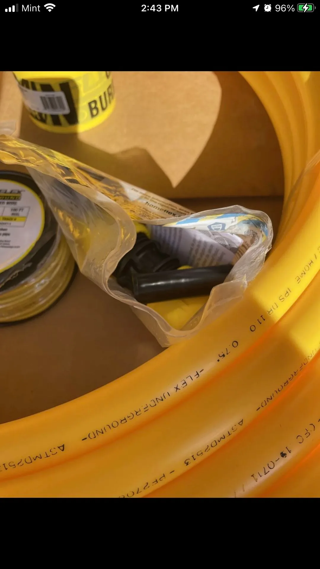 Home-Flex Polyethylene Gas Pipe Kit 3/4” x 100ft image indicator(10)