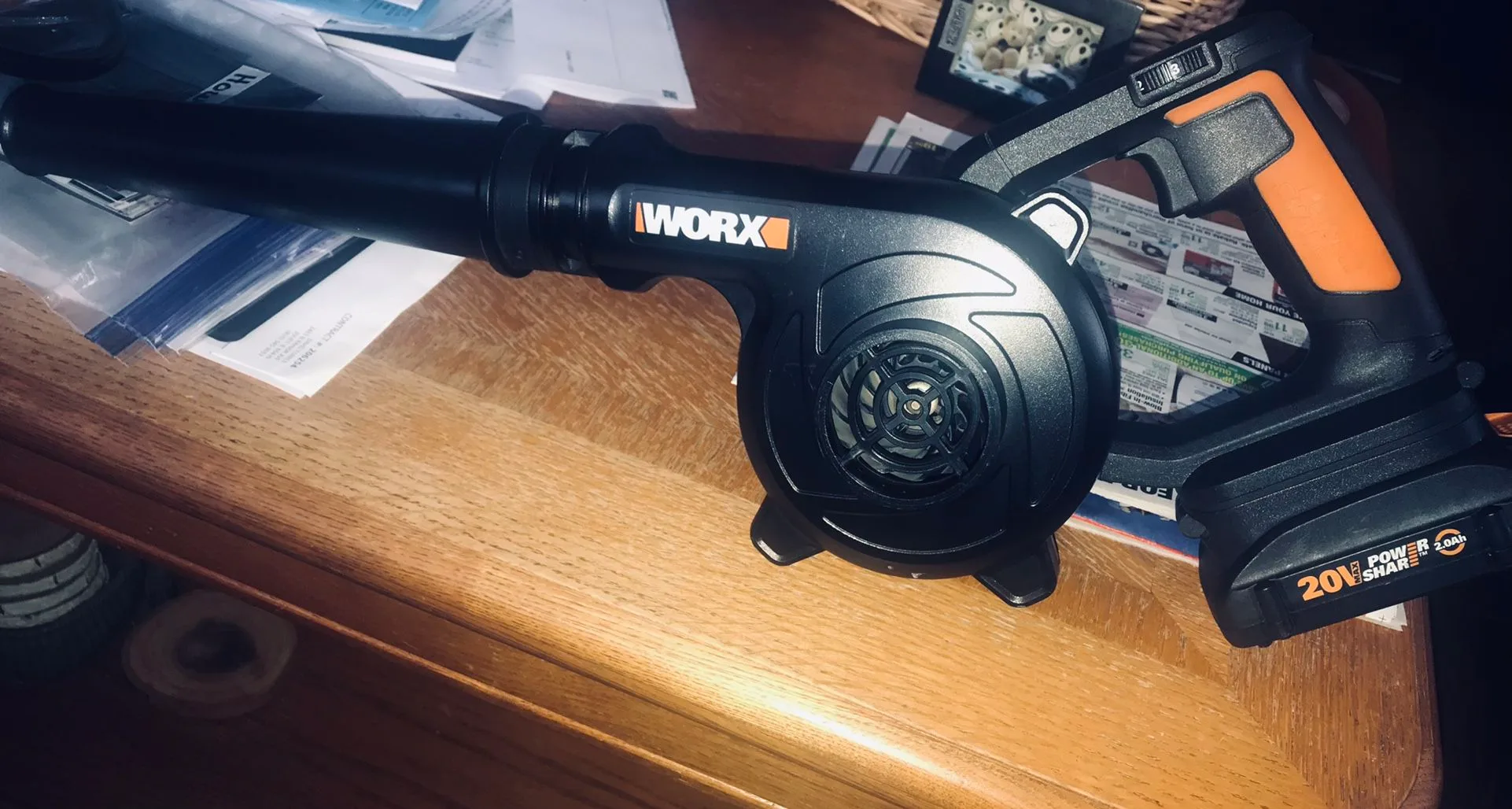 WORX 20V Cordless Shop Blower With 20v Battery