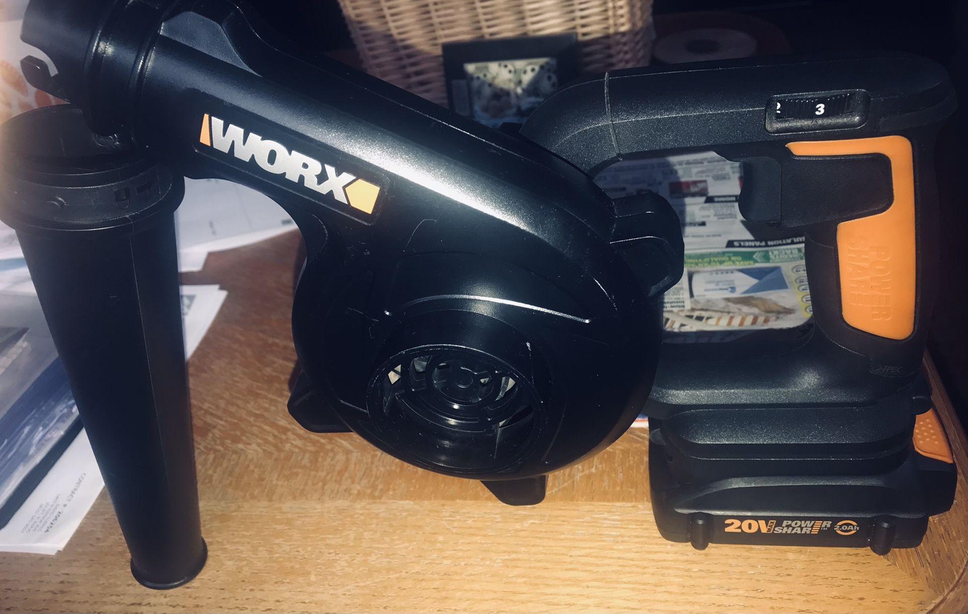 WORX 20V Cordless Shop Blower With 20v Battery - photo 2