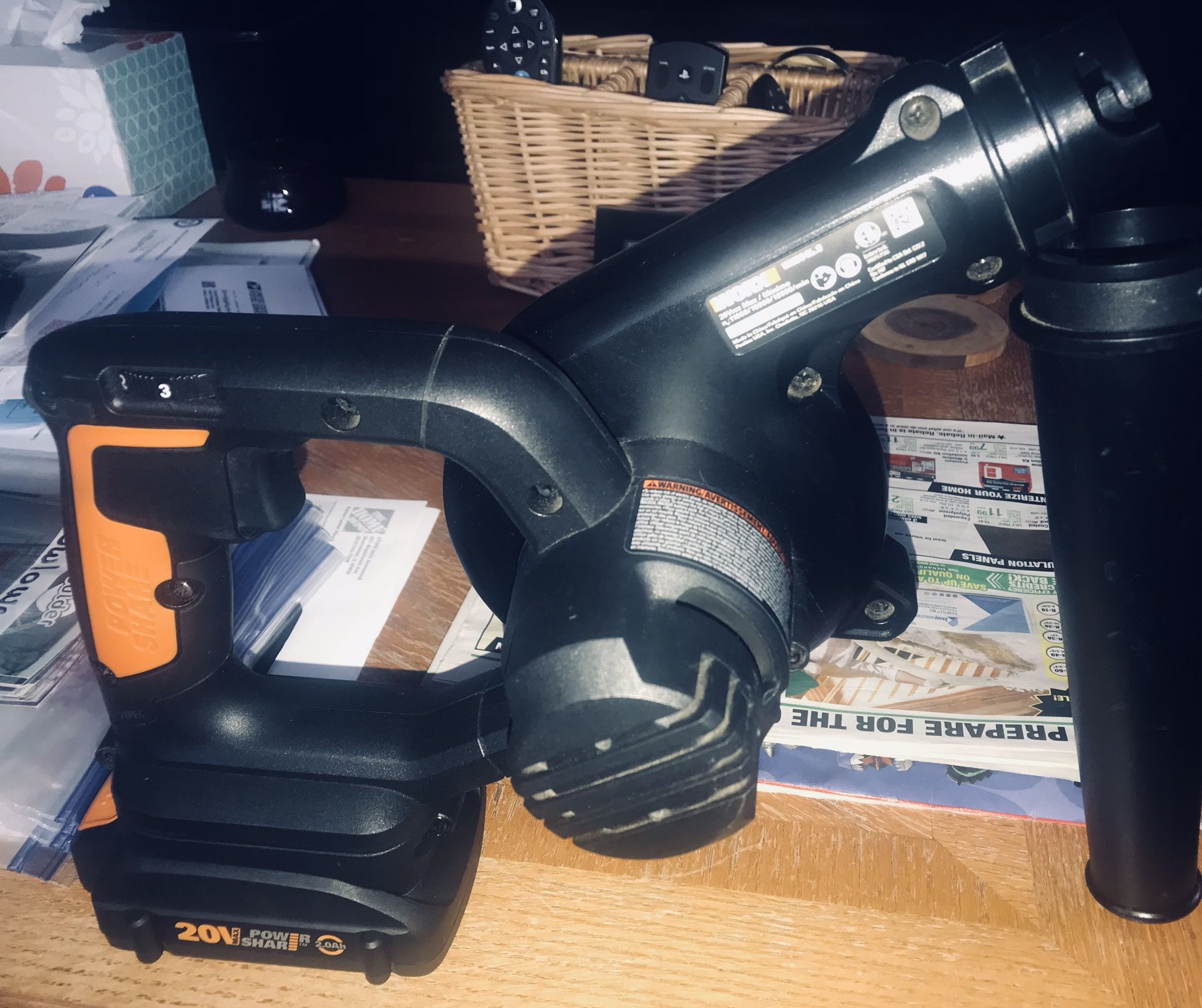 WORX 20V Cordless Shop Blower With 20v Battery - photo 3