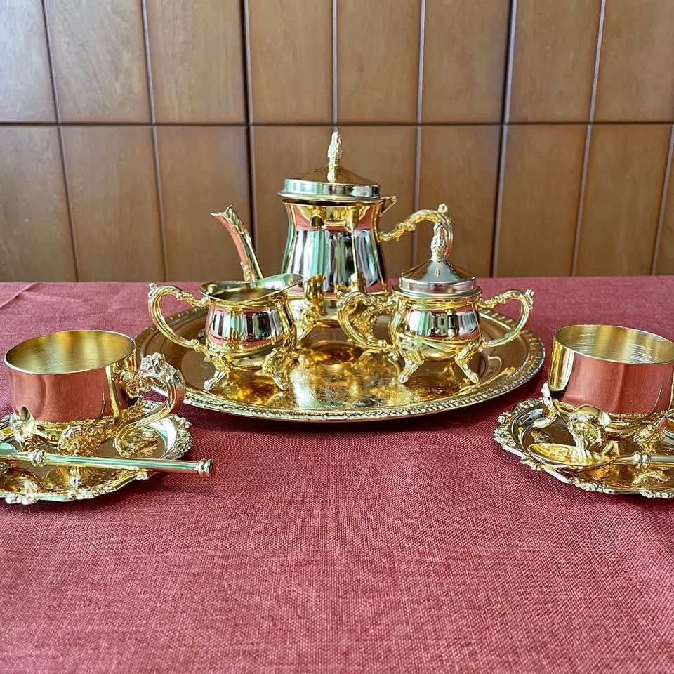 ✨ Exquisite Vintage Rococo Style Tea Set ✨