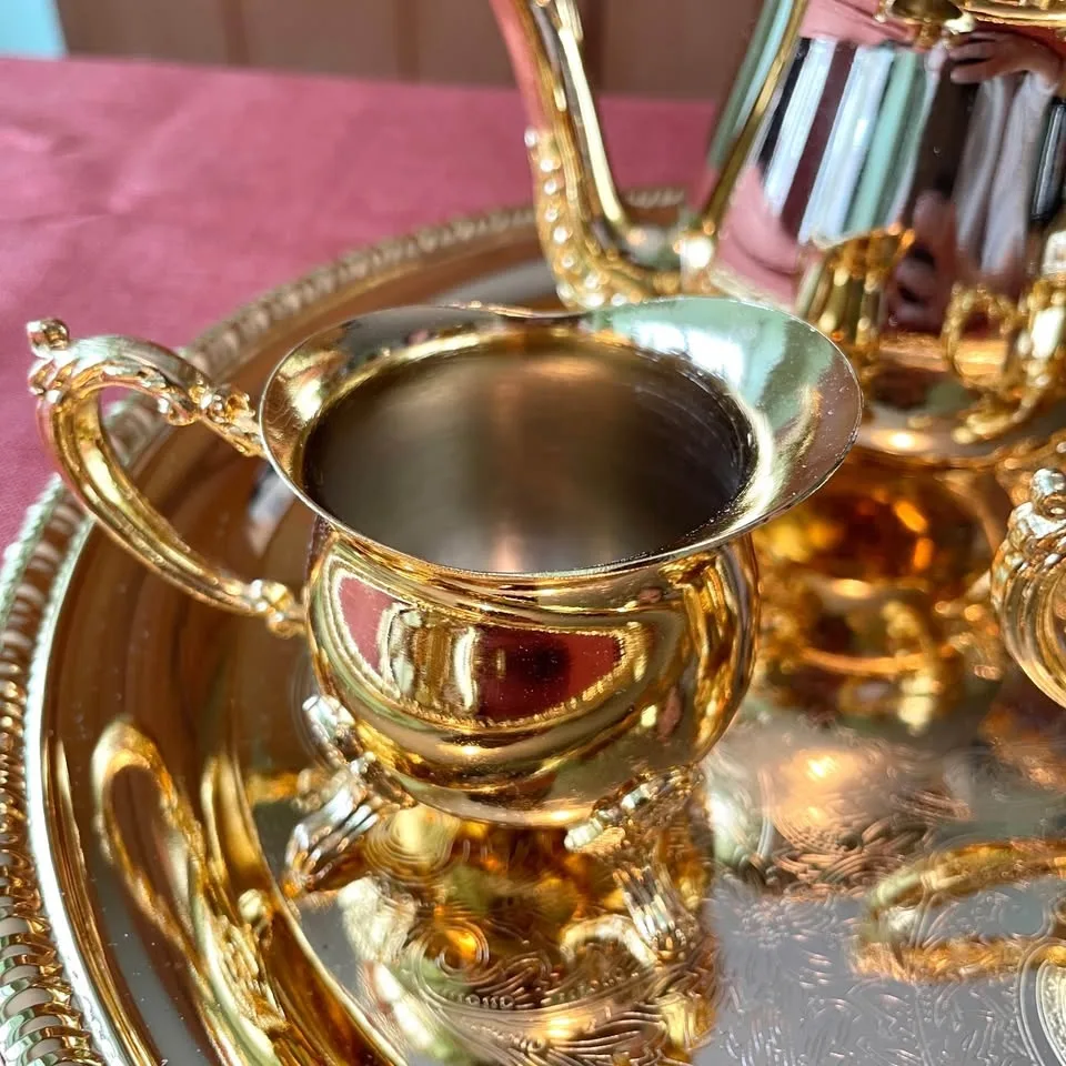 ✨ Exquisite Vintage Rococo Style Tea Set ✨ image indicator(3)