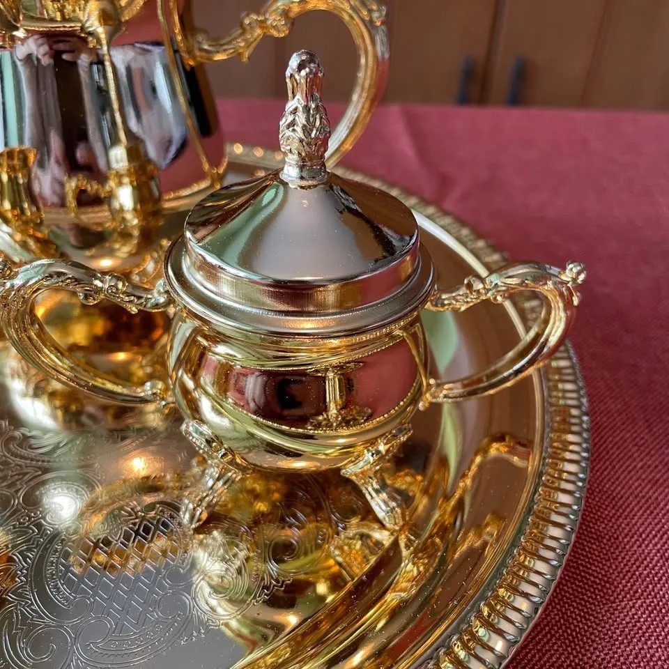 ✨ Exquisite Vintage Rococo Style Tea Set ✨ image indicator(4)