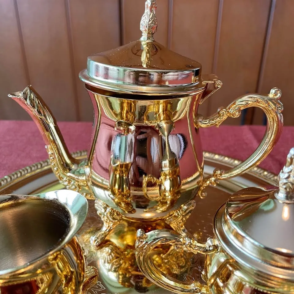 ✨ Exquisite Vintage Rococo Style Tea Set ✨ image indicator(5)