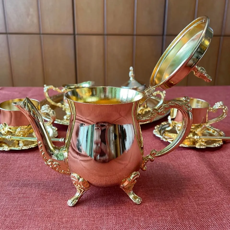 ✨ Exquisite Vintage Rococo Style Tea Set ✨ image indicator(6)