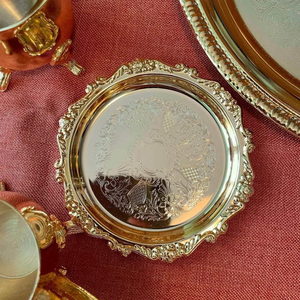 ✨ Exquisite Vintage Rococo Style Tea Set ✨ image indicator(7)