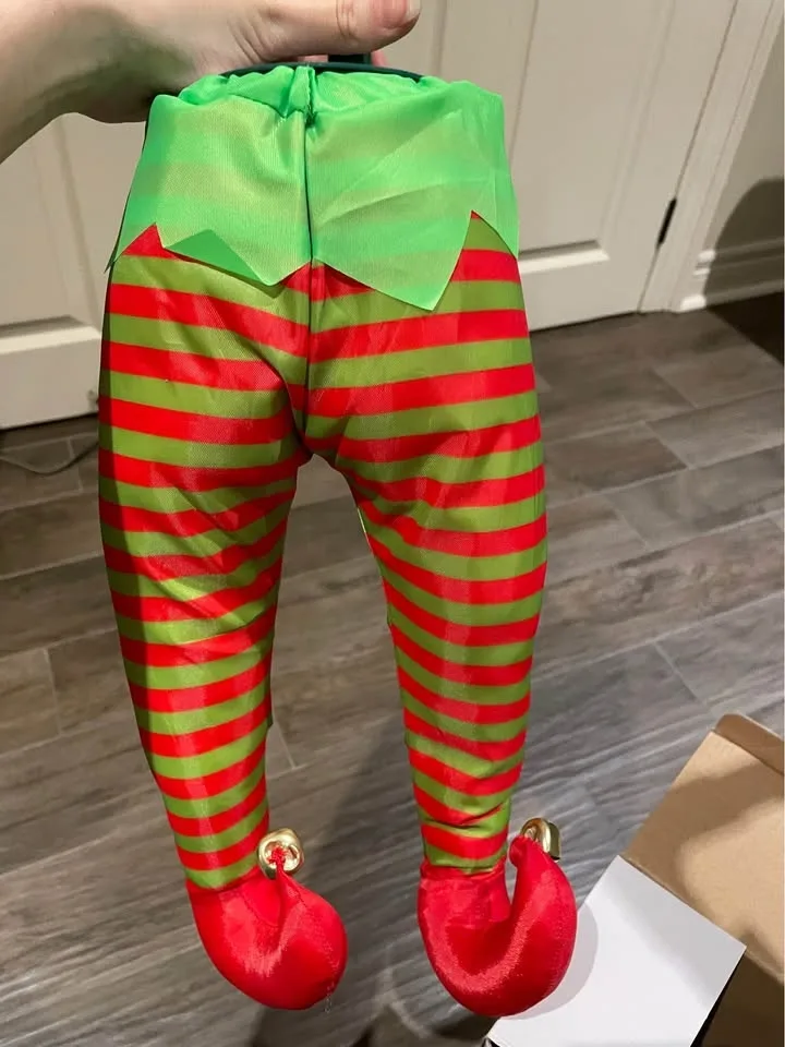 Kicking Elf Legs Tree Decor image indicator(2)