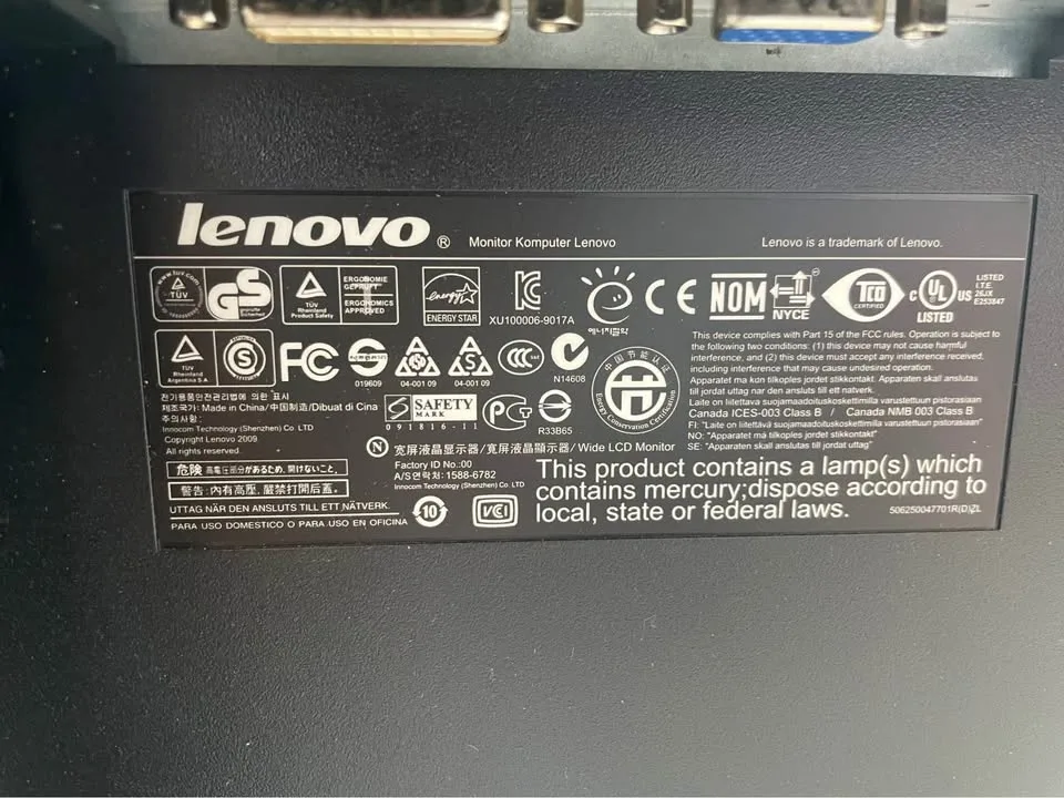 Lenovo ThinkVision Computer Monitor image indicator(3)