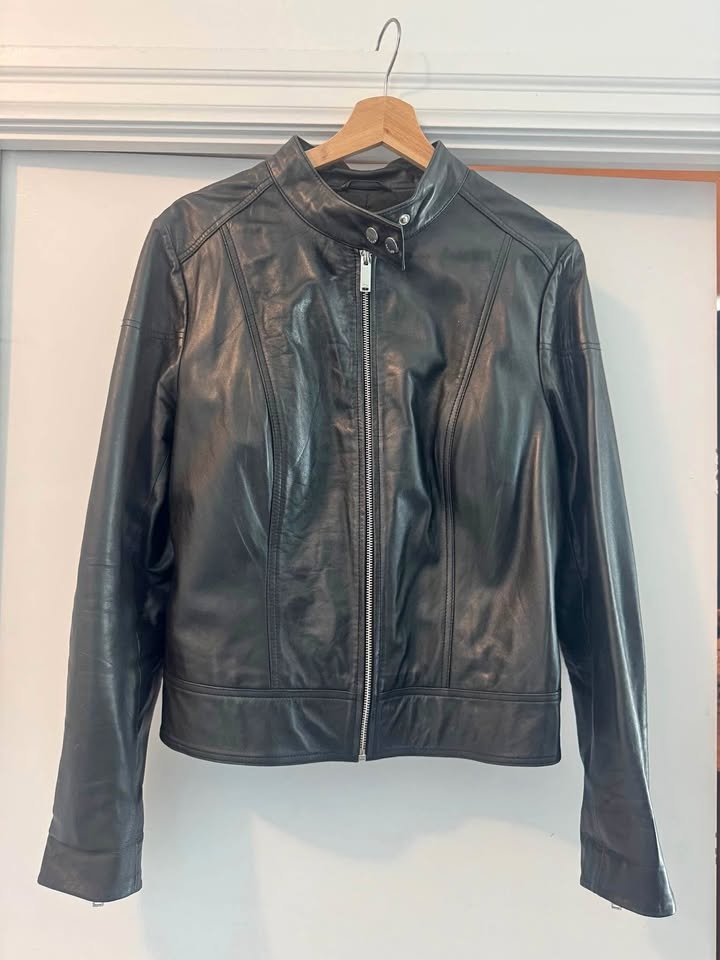 Women’s Genuine Leather Moto Jacket
