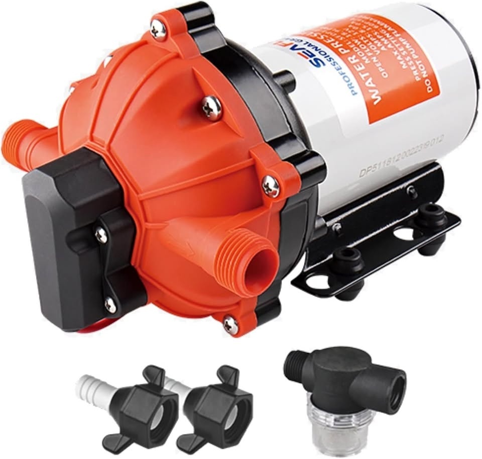 SEAFLO 12V 5.5GPM Water Pump | RV/Boat/Marine | Open Box