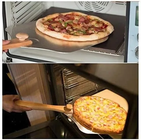12"x14" Aluminum Pizza Peel – Foldable Wood Handle, Open Box image indicator(5)