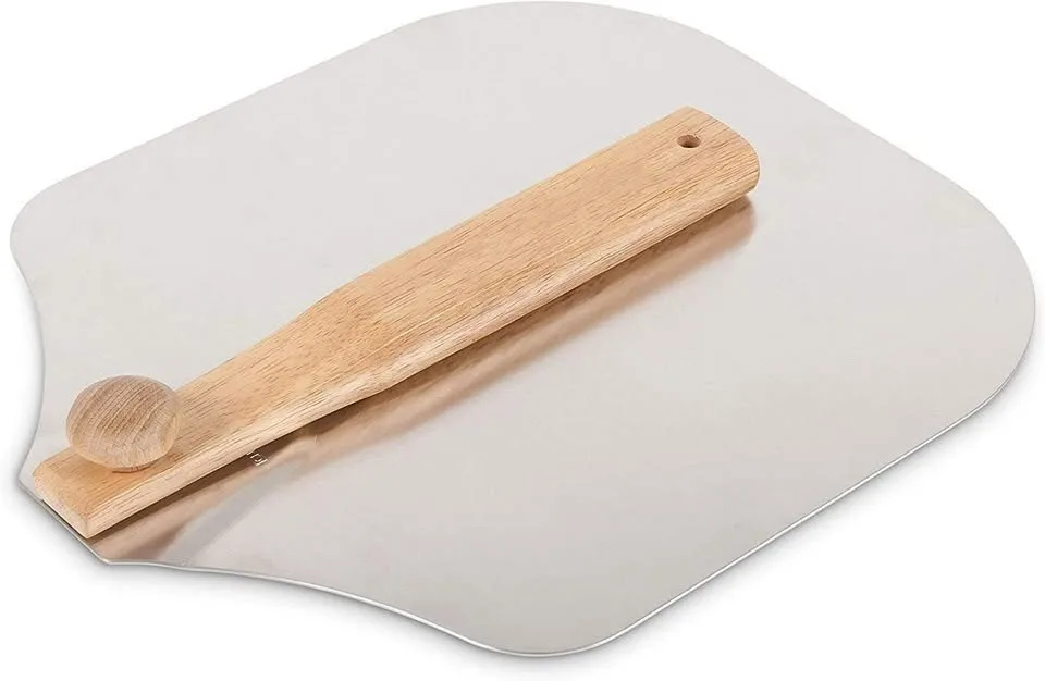 12"x14" Aluminum Pizza Peel – Foldable Wood Handle, Open Box image indicator(6)