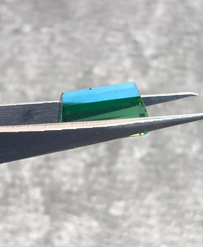 4.0 CTS Faceted Green Tourmaline In Beautiful Emerald Cut - photo 2