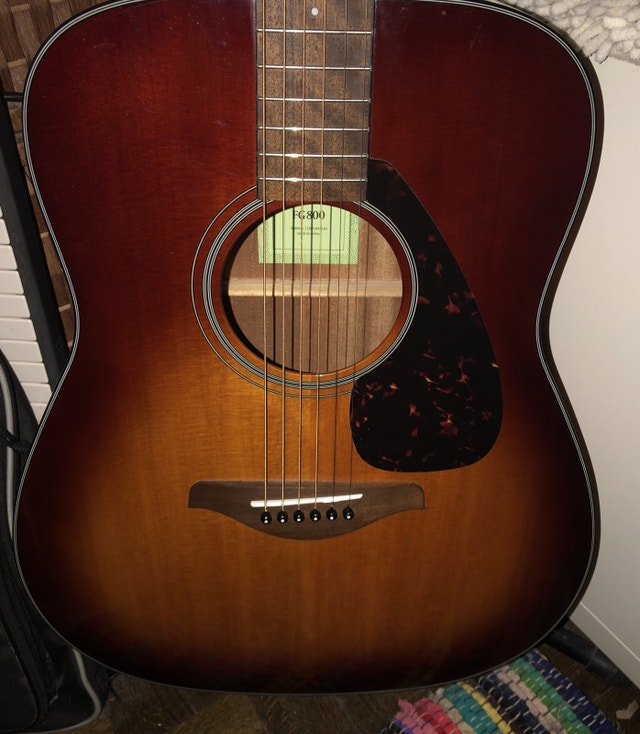 Yamaha FG800 Acoustic Sunburst Guitar 4 Christmas - photo 4