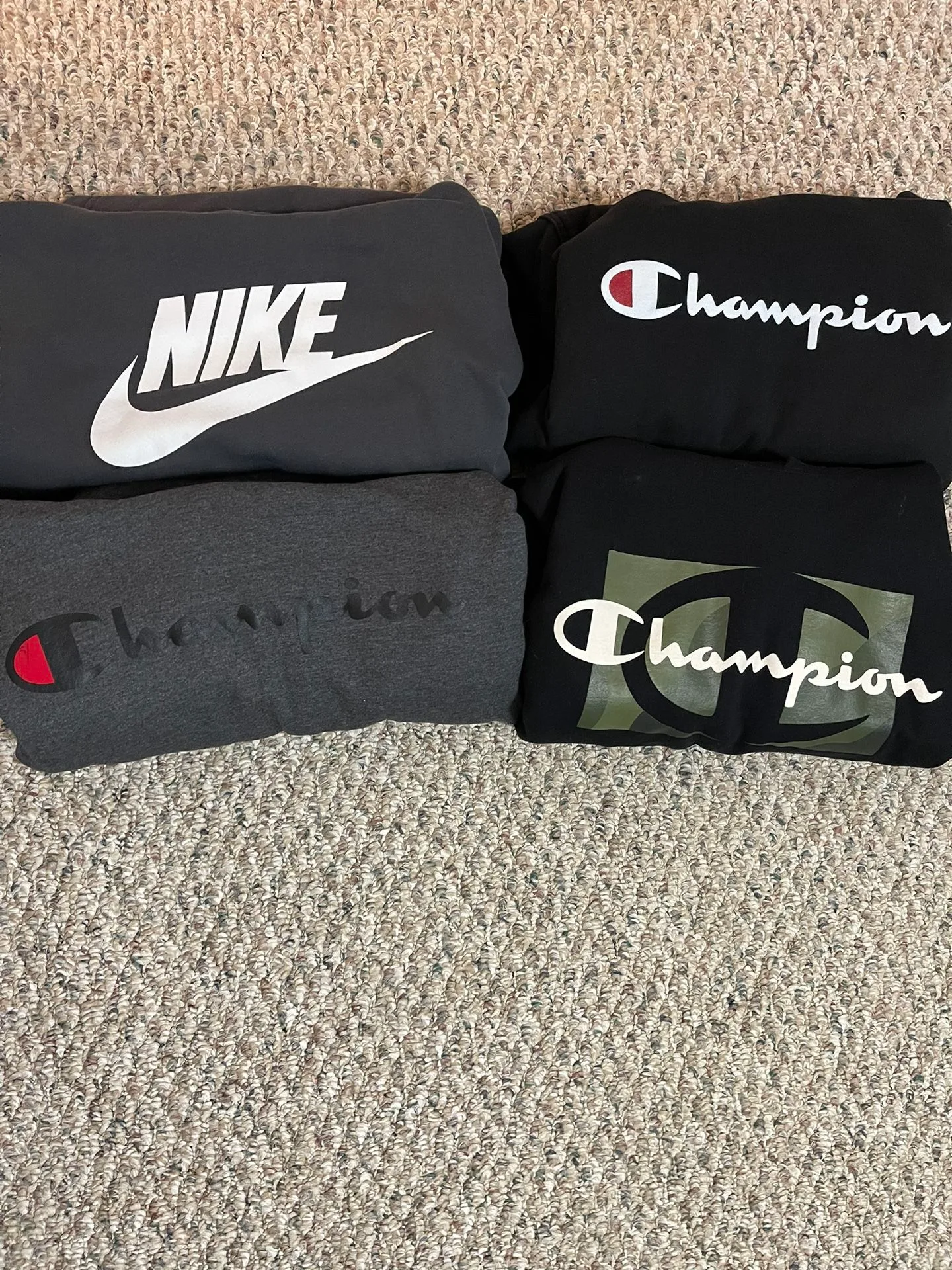 Nike And Champion Hoodies
