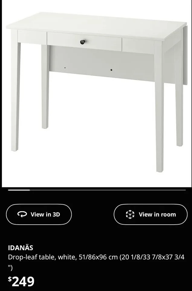 IKEA drop leaf dining table great for GTA condos