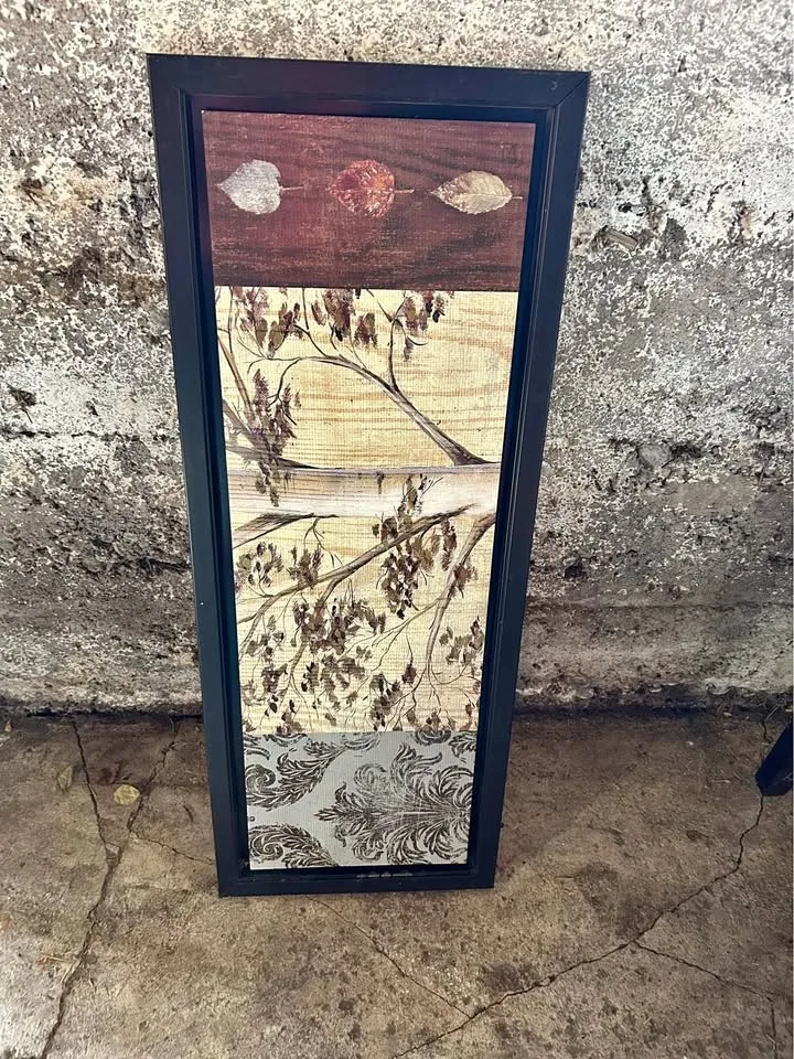 Birch tree framed canvas print