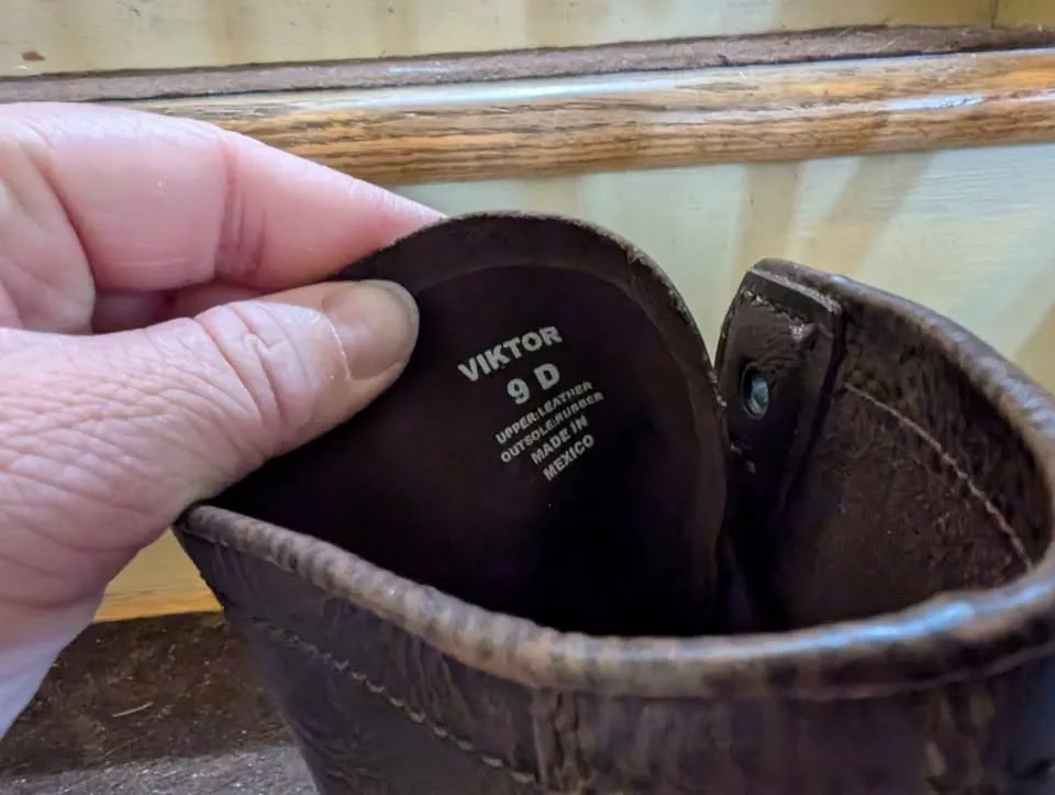 Steve Madden Viktor Gray Leather Boots Size 9D image indicator(3)