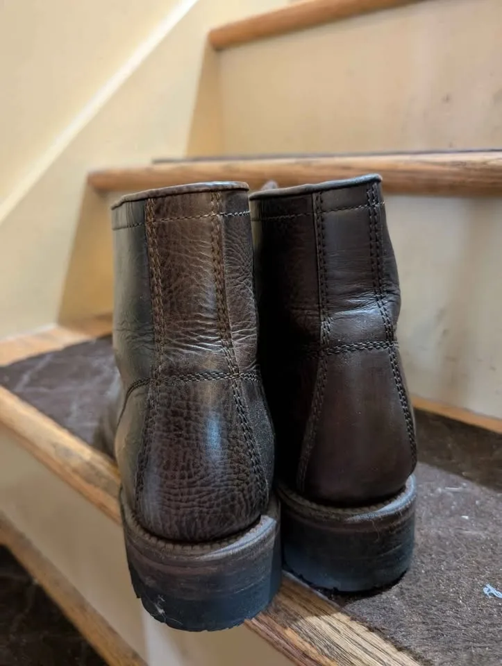 Steve Madden Viktor Gray Leather Boots Size 9D image indicator(5)