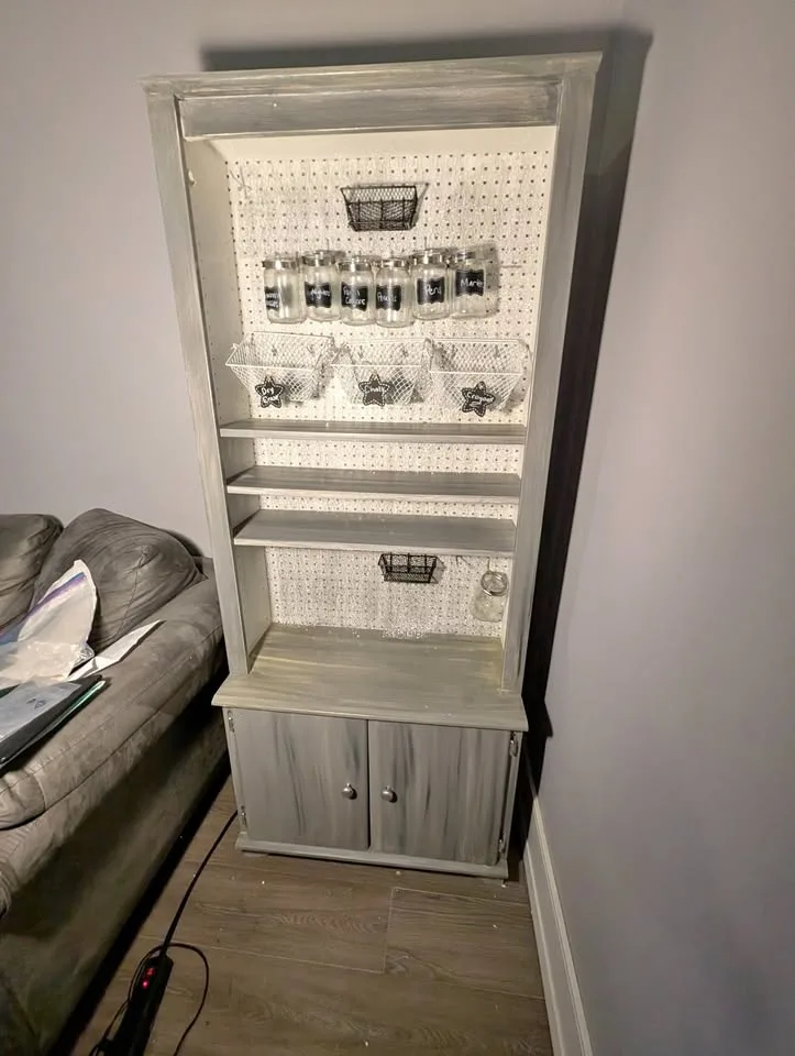 Grey and White Cabinet