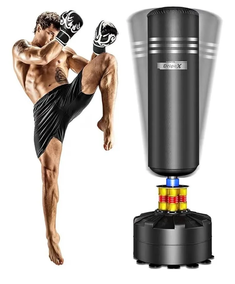DripeX Punching Bag with Shock-Absorbing Base