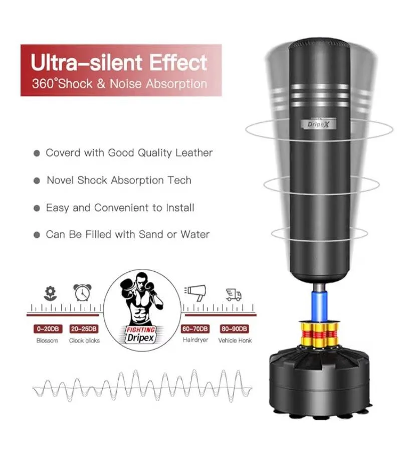 DripeX Punching Bag with Shock-Absorbing Base image indicator(2)