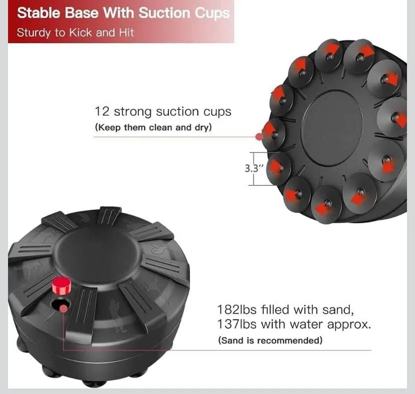 DripeX Punching Bag with Shock-Absorbing Base image indicator(5)