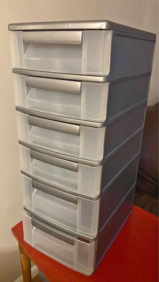 6 Drawer Plastic Storage Organizer